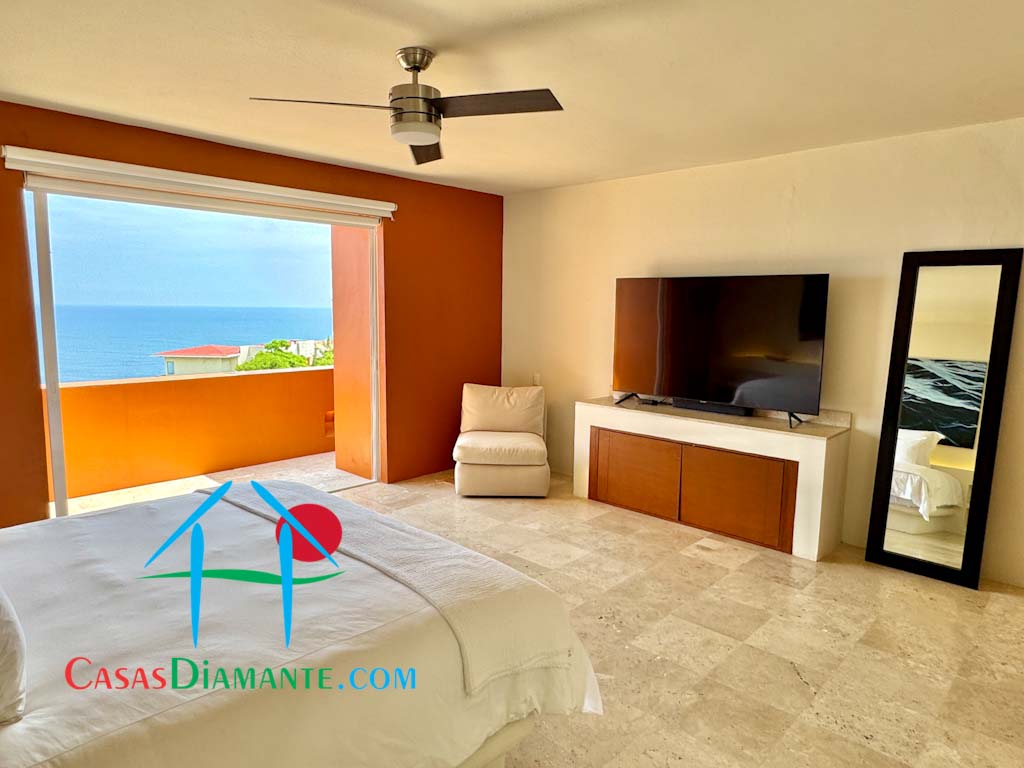 Real Diamante Villas del Sol Villa Turquesa 1 - Recámara principal 3